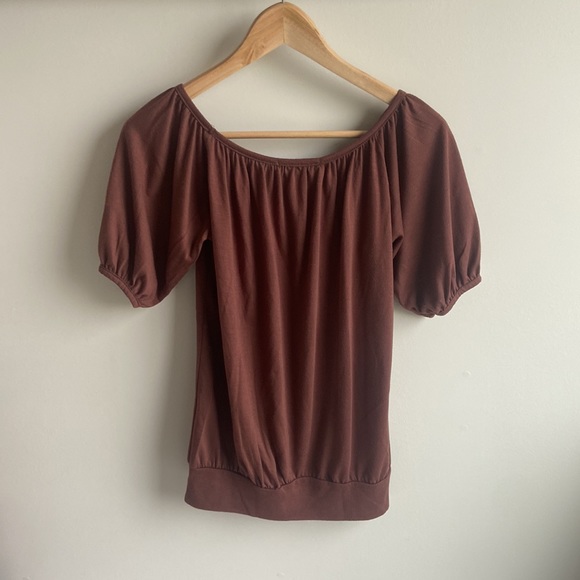 Charlotte Russe brown top small - Picture 3 of 6